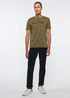 Meski T Shirt Mustang Alex C Logo Tee Burnt Olive - 1013221-6358