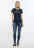 Mustang Alina C Logo Tee Blue Nights - 1013222-4085 Mustang Alina C Logo Tee Blue Nights - 1013222-4085