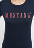 Damski T Shirt Mustang Alina C Logo Tee Blue Nights - 1013222-4085