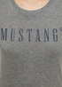 Damski T Shirt Mustang Alina C Logo Tee Light Grey Melange - 1013222-4141