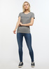 Mustang Alina C Logo Tee Light Grey Melange - 1013222-4141 Mustang Alina C Logo Tee Light Grey Melange - 1013222-4141