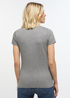 Damski T Shirt Mustang Alina C Logo Tee Light Grey Melange - 1013222-4141