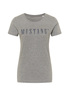 Mustang Alina C Logo Tee Light Grey Melange - 1013222-4141 Mustang Alina C Logo Tee Light Grey Melange - 1013222-4141