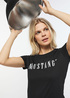 Mustang Alina C Logo Tee Black - 1013222-4142 Mustang Alina C Logo Tee Black - 1013222-4142