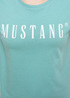 Damski T Shirt Mustang Alina C Logo Tee Mineral Blue - 1013222-6236
