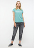 Mustang Alina C Logo Tee Mineral Blue - 1013222-6236 Mustang Alina C Logo Tee Mineral Blue - 1013222-6236