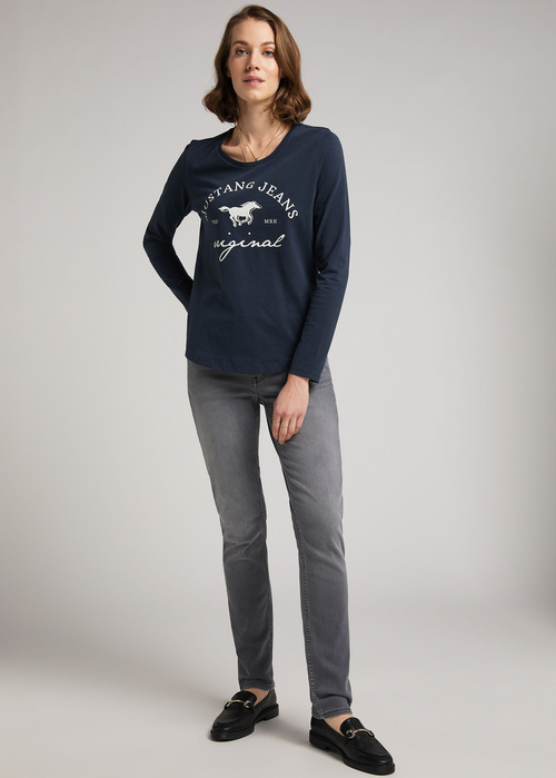 Damskie Spodnie Dzinsowe Mustang Rebecca Denim Black - 1011997-4000-601