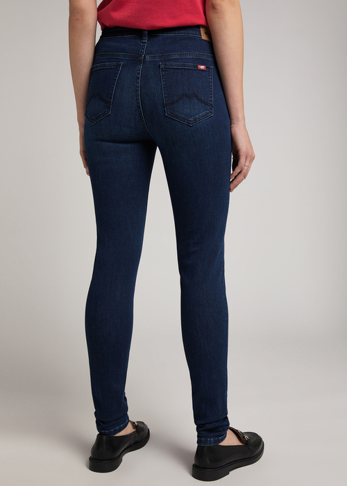 Damskie Spodnie Dinsowe Mustang Zoe Super Skinny Denim Blue - 1011995-5000-880