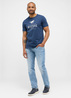 Meskie Spodnie Dzinsowe Mustang Jeans Denver Straight Denim Blue - 1014878-5000-414
