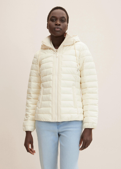Tom Tailor Lightweight Puffer Jacket - Soft Buttercream 1031317-28130