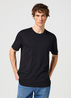 Meski T Shirt Wrangler 2 Pack Tee Black - W7G9DH100