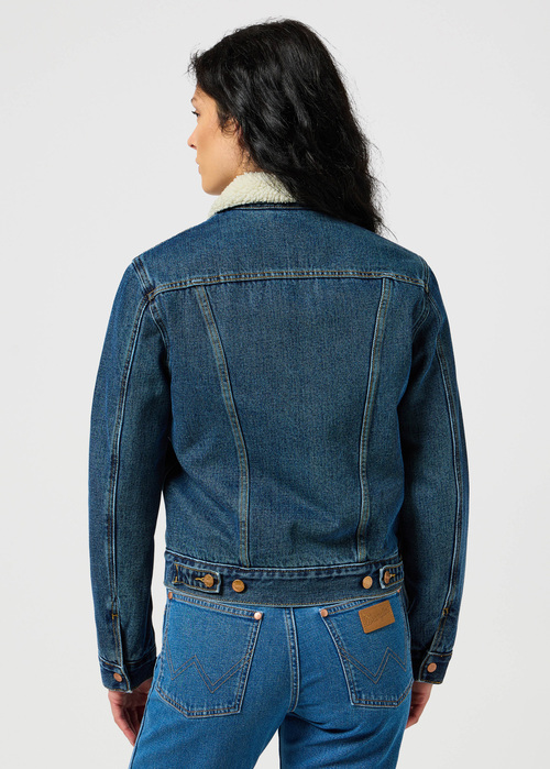 Damska Kurtka Dinsowa Wrangler Heritage Sherpa Jacket Washed - 112355410