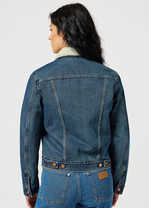Damska Kurtka Dinsowa Wrangler Heritage Sherpa Jacket Washed - 112355410