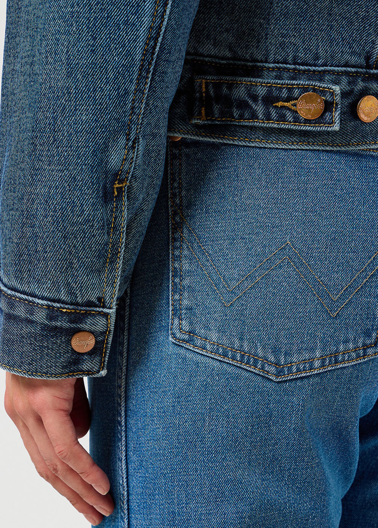 Wrangler Heritage Sherpa Jacket Washed 112355410 Rozmiar XL