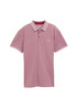 Meska Koszulka Polo Tom Tailor Piqu Polo Shirt With Stretch Deep Red Two Tone - 1045629-37559