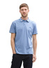 Meska Koszulka Polo Tom Tailor Piqu Polo Shirt With Stretch Sapphire Blue Two Tone Pique - 1045629-37705