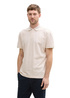 Meska Koszulka Polo Tom Tailor Piqu Polo Shirt With Stretch Light Cashew Beige Two Tone - 1045629-38207