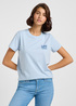 Damski T Shirt Lee Small Logo Tee Shy Blue - 112363417