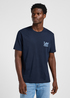 Meski T Shirt Lee Subtle Logo Tee Rivet Navy - 112365456