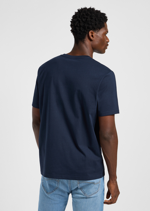 Meski T Shirt Lee Subtle Logo Tee Rivet Navy - 112365456