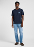 Meski T Shirt Lee Subtle Logo Tee Rivet Navy - 112365456
