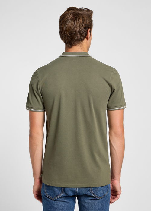 Meska Koszulka Polo Lee Pique Polo Olive Groove - 112363660