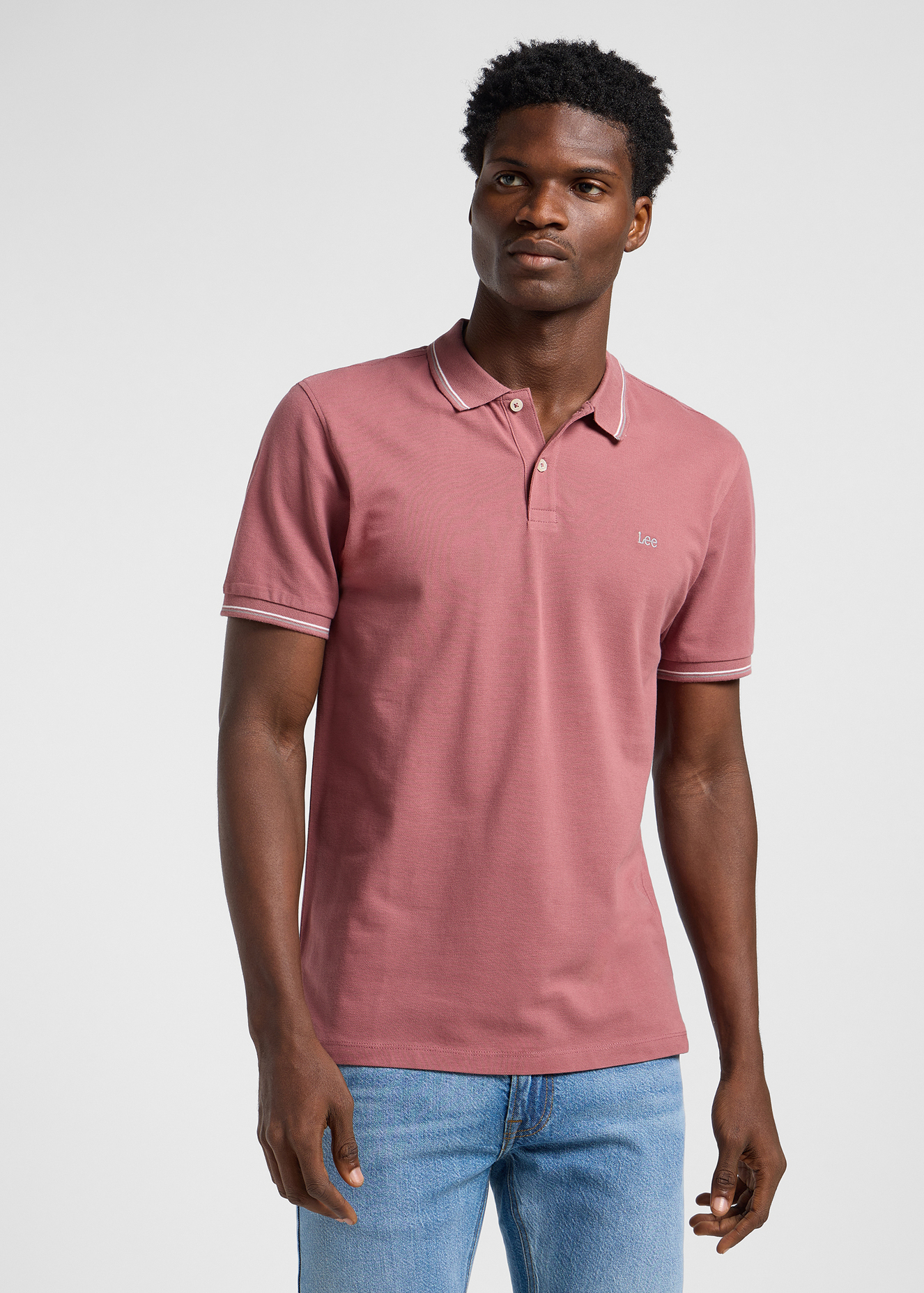 Meska Koszulka Polo Lee Pique Polo Henna - 112363661