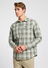 Meska Koszula Materialowe Lee Regular Shirt Olive Groove Ombre Plaid Check - 112363685