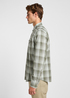 Meska Koszula Materialowe Lee Regular Shirt Olive Groove Ombre Plaid Check - 112363685