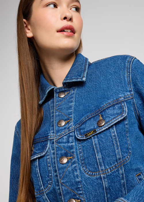 Damska Kurtka Dzinsowa Lee Rider Jacket Touch Of Midas - 112351136