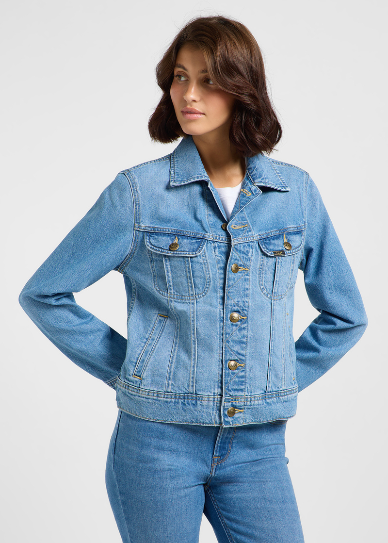Damska Kurtka Dzinsowa Lee Rider Jacket Blending Out - 112364112