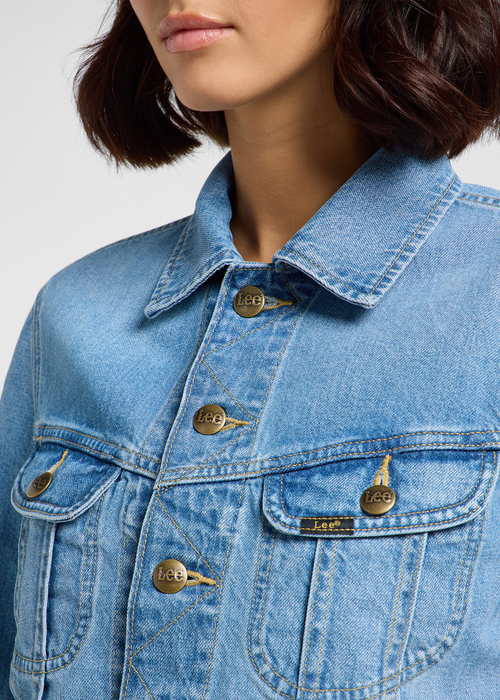 Damska Kurtka Dzinsowa Lee Rider Jacket Blending Out - 112364112
