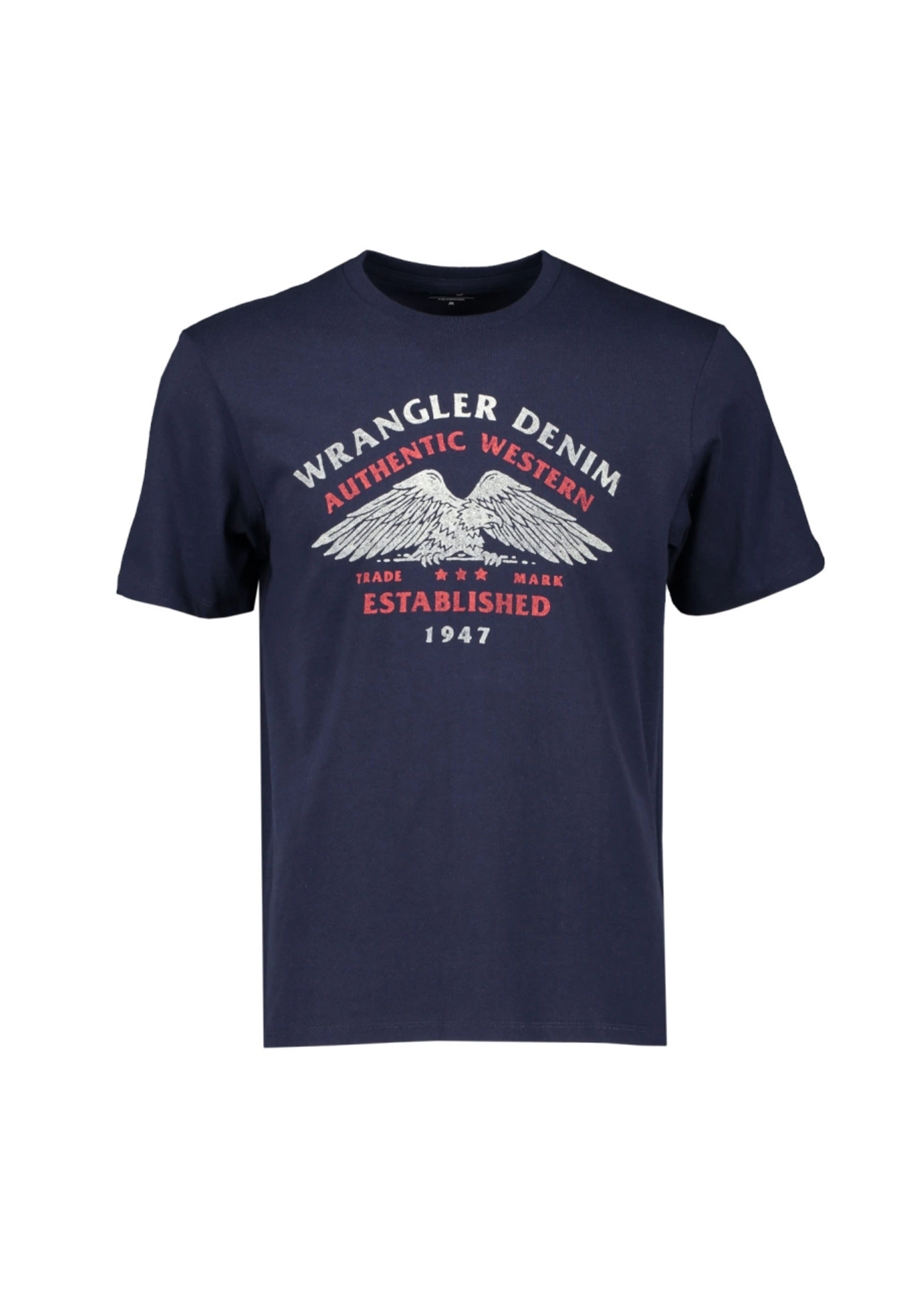 Meski T Shirt Wrangler Americana Tee Navy - 112362394