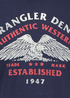 Meski T Shirt Wrangler Americana Tee Navy - 112362394