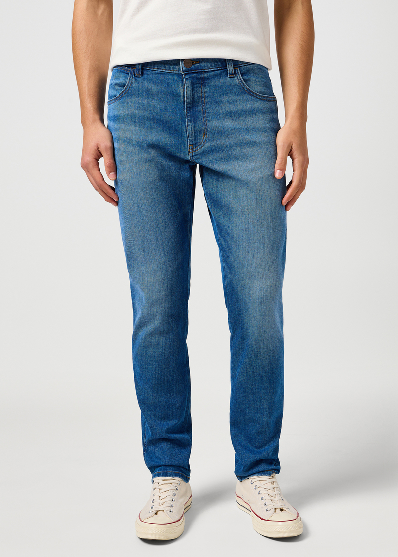 Meskie Spodnie Dzinsowe Wrangler River Mosaic - 112362543