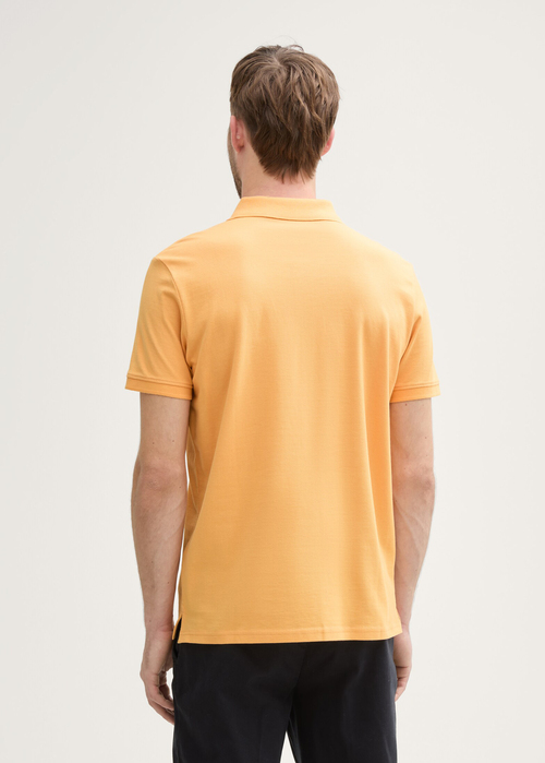 Meska Koszulka Polo Tom Tailor Basic Polo With Contrast Peachy Orange - 1031006-37103