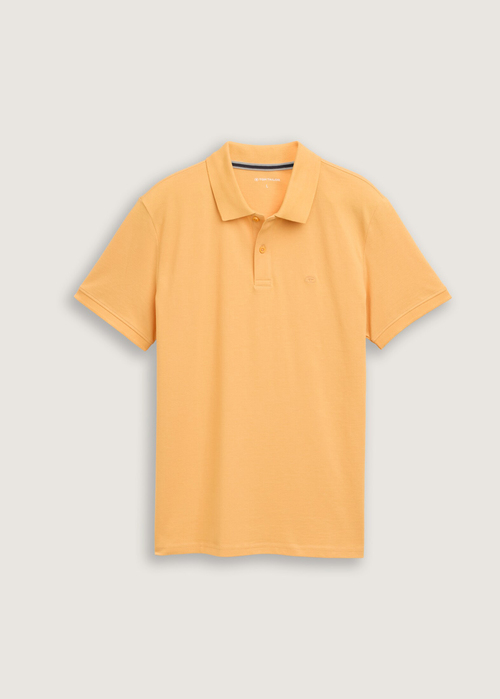 Meska Koszulka Polo Tom Tailor Basic Polo With Contrast Peachy Orange - 1031006-37103