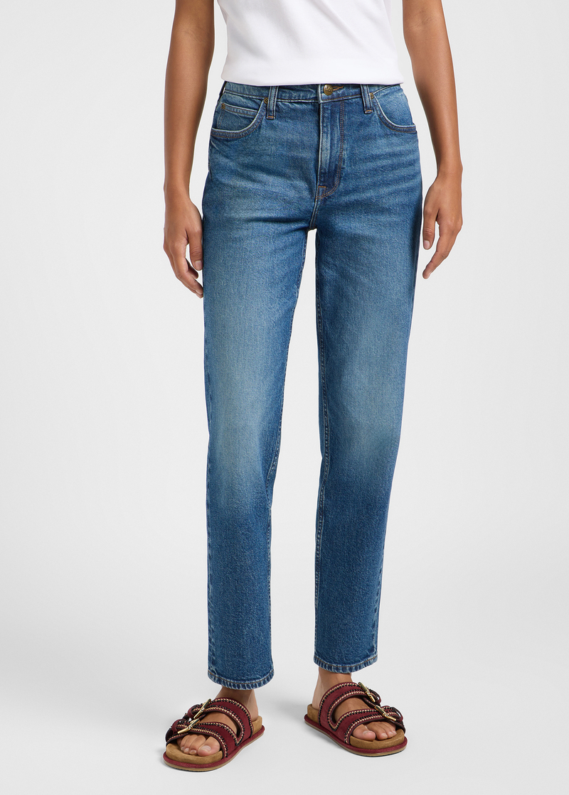 Damskie Spodnie Dzinsowe Lee Carol Higher Climb - 112365067