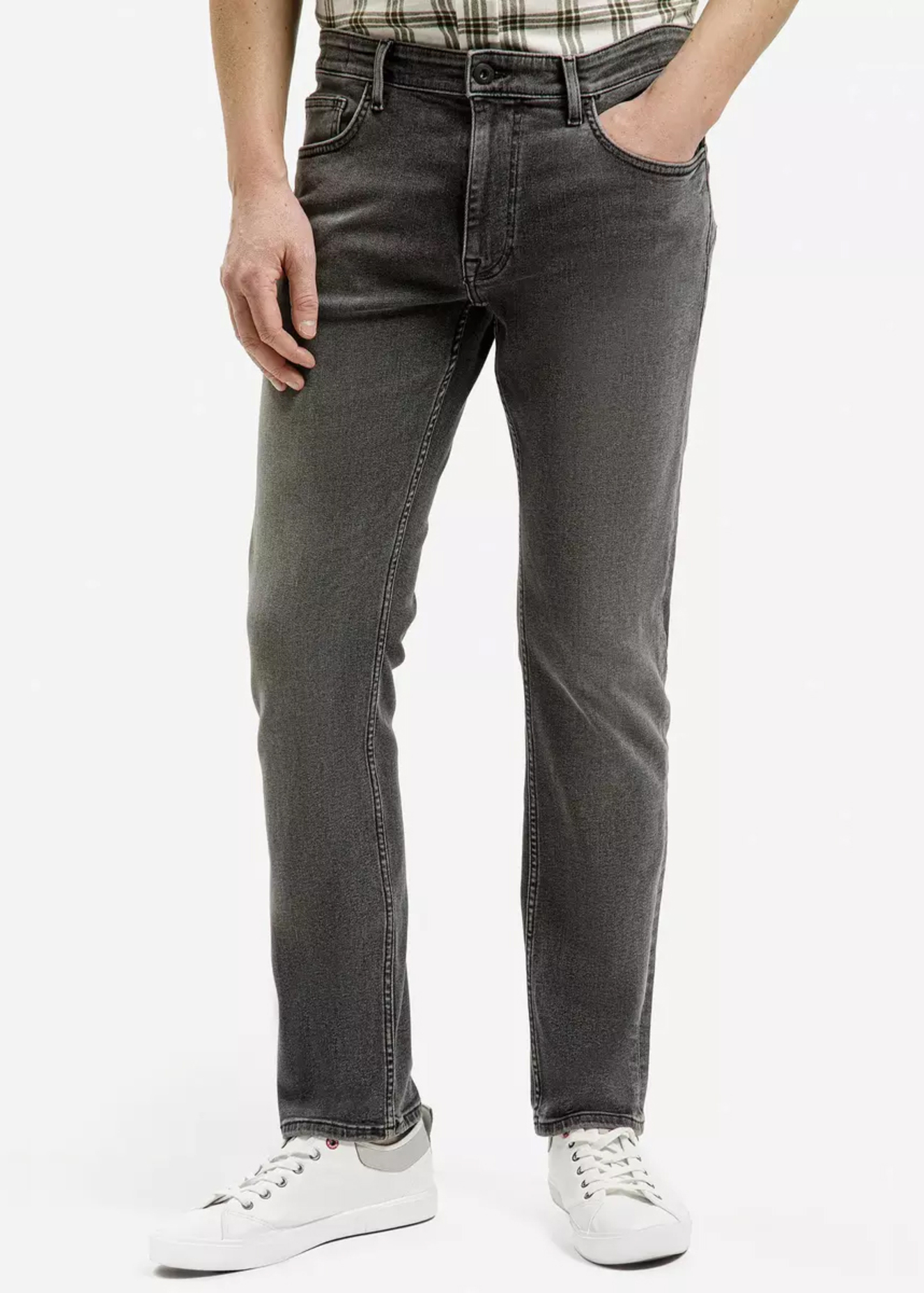 Meskie Spodnie Dzinsowe Cross Jeans Greg C Dark Grey 146 - C-132-146