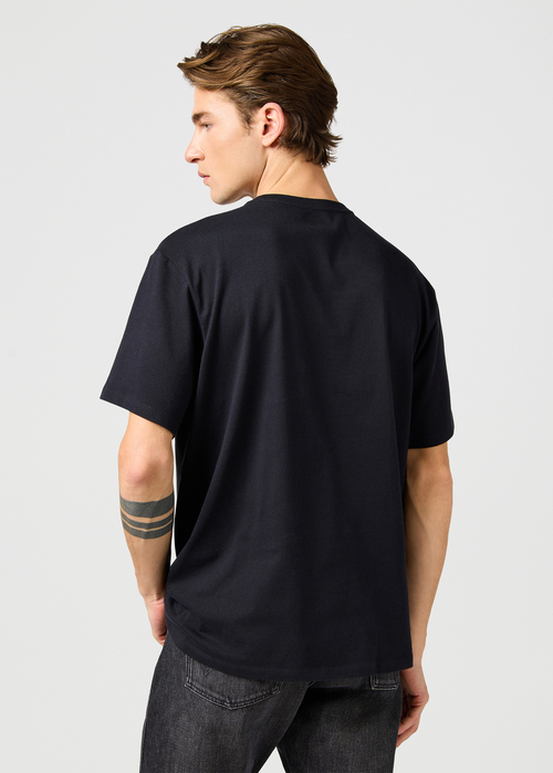 Meski T Shirt Wrangler Solid Tee Black - 112365120