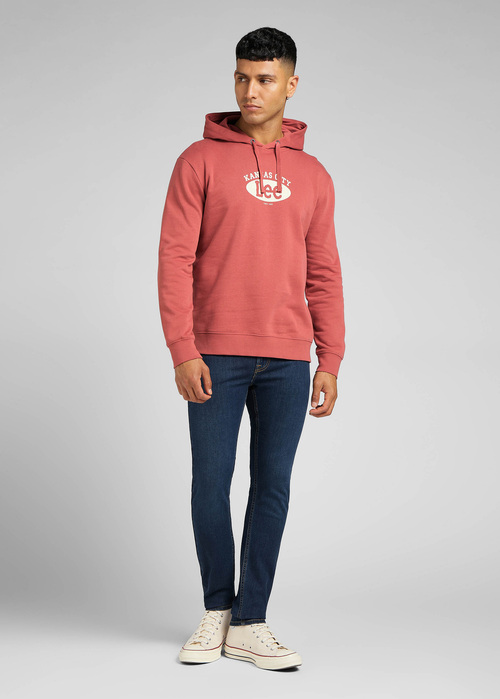 Meska Bluza Lee Hoodie Cinammon - L80EEJVG