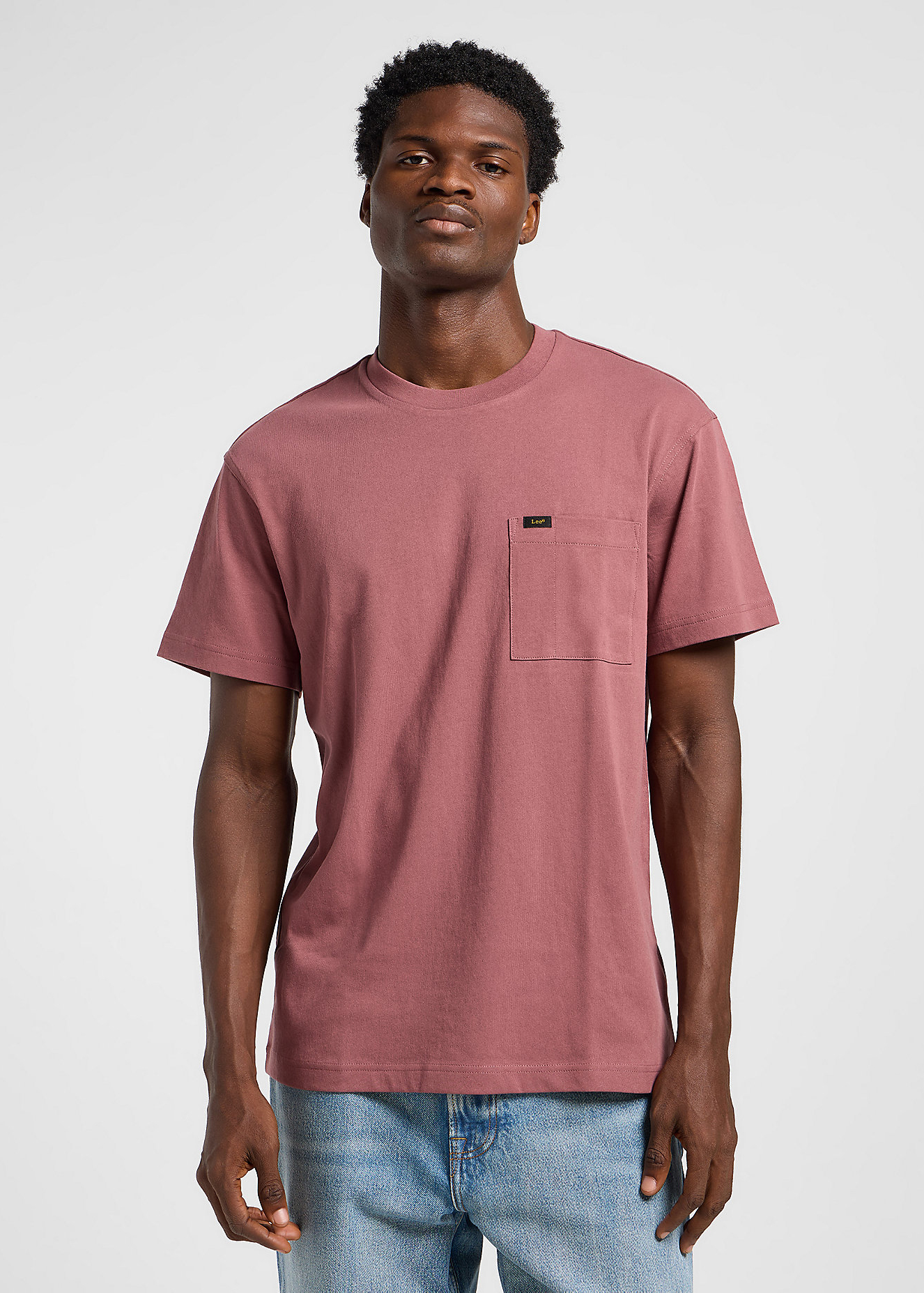 Meski T Shirt Lee Relaxed Pocket Tee Henna - 112364543