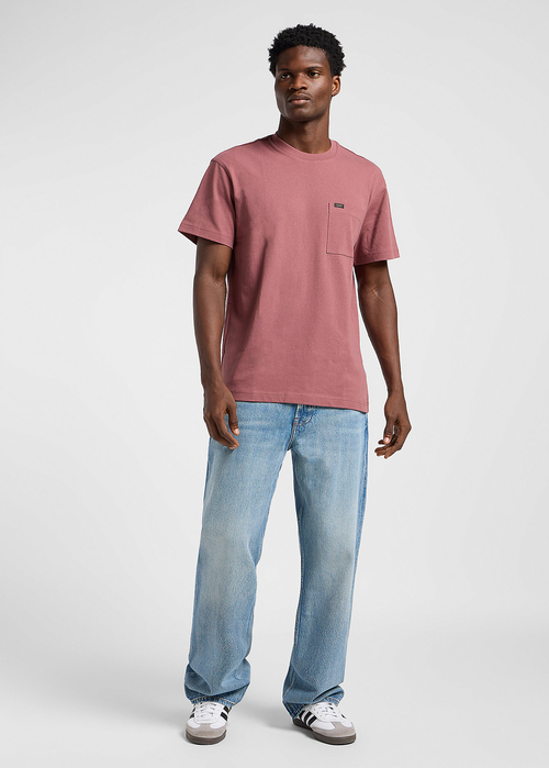 Meski T Shirt Lee Relaxed Pocket Tee Henna - 112364543