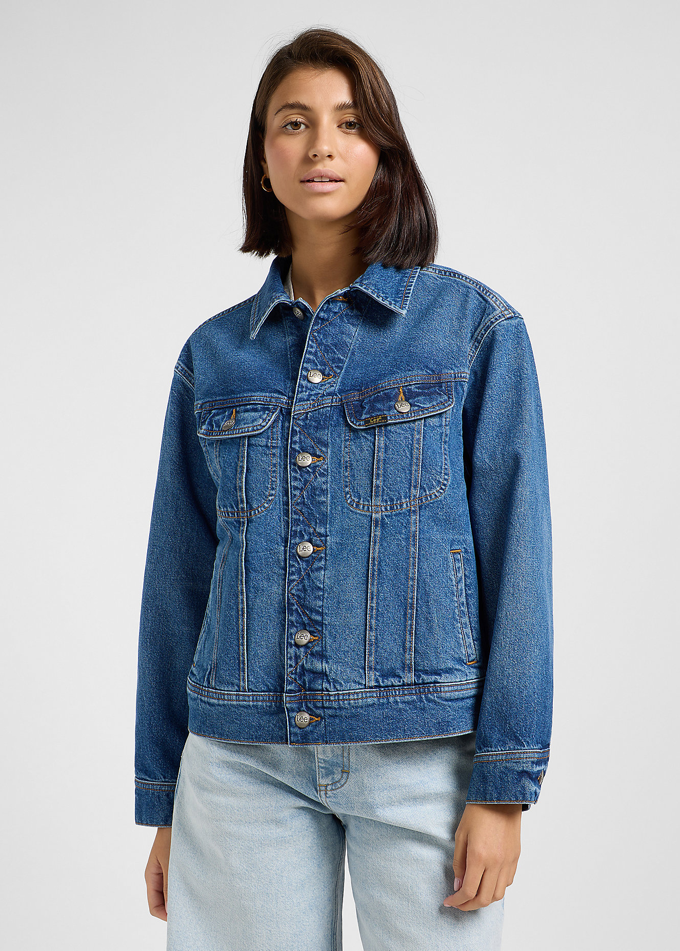 Lee Loose Rider Jacket Tumbling Sky - 112363482 Lee Loose Rider Jacket Tumbling Sky - 112363482