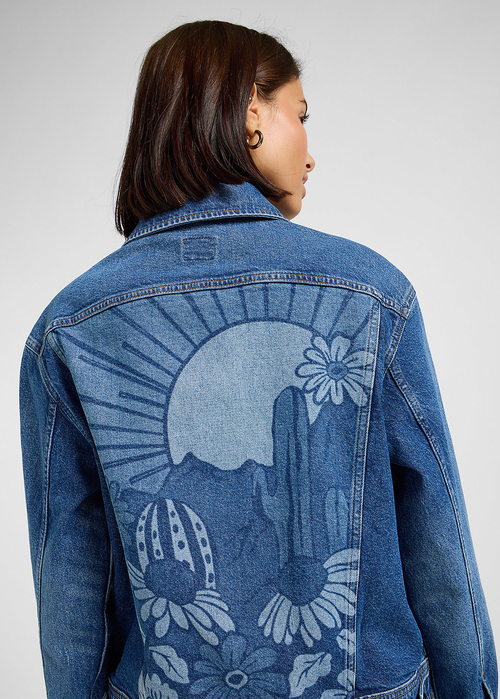 Damska Kurtka Dzinsowa Lee Loose Rider Jacket Tumbling Sky - 112363482