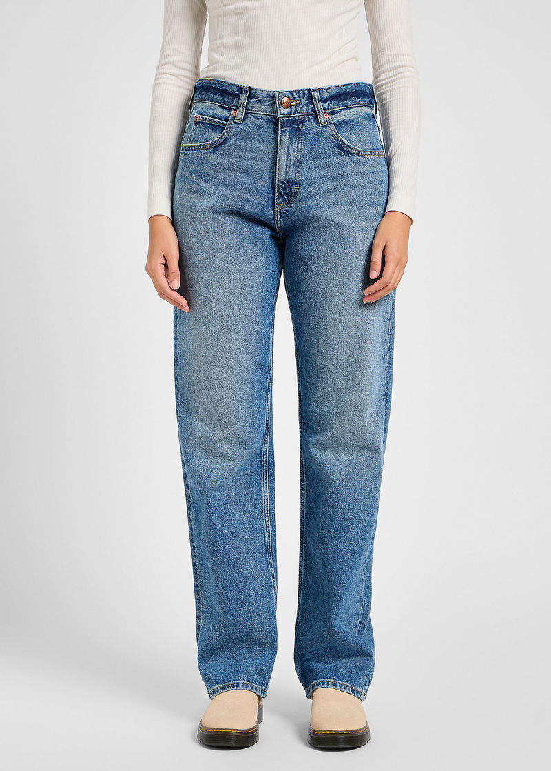 Damskie Spodnie Dzinsowe Lee Rider Classic Eye Spy - 112355261