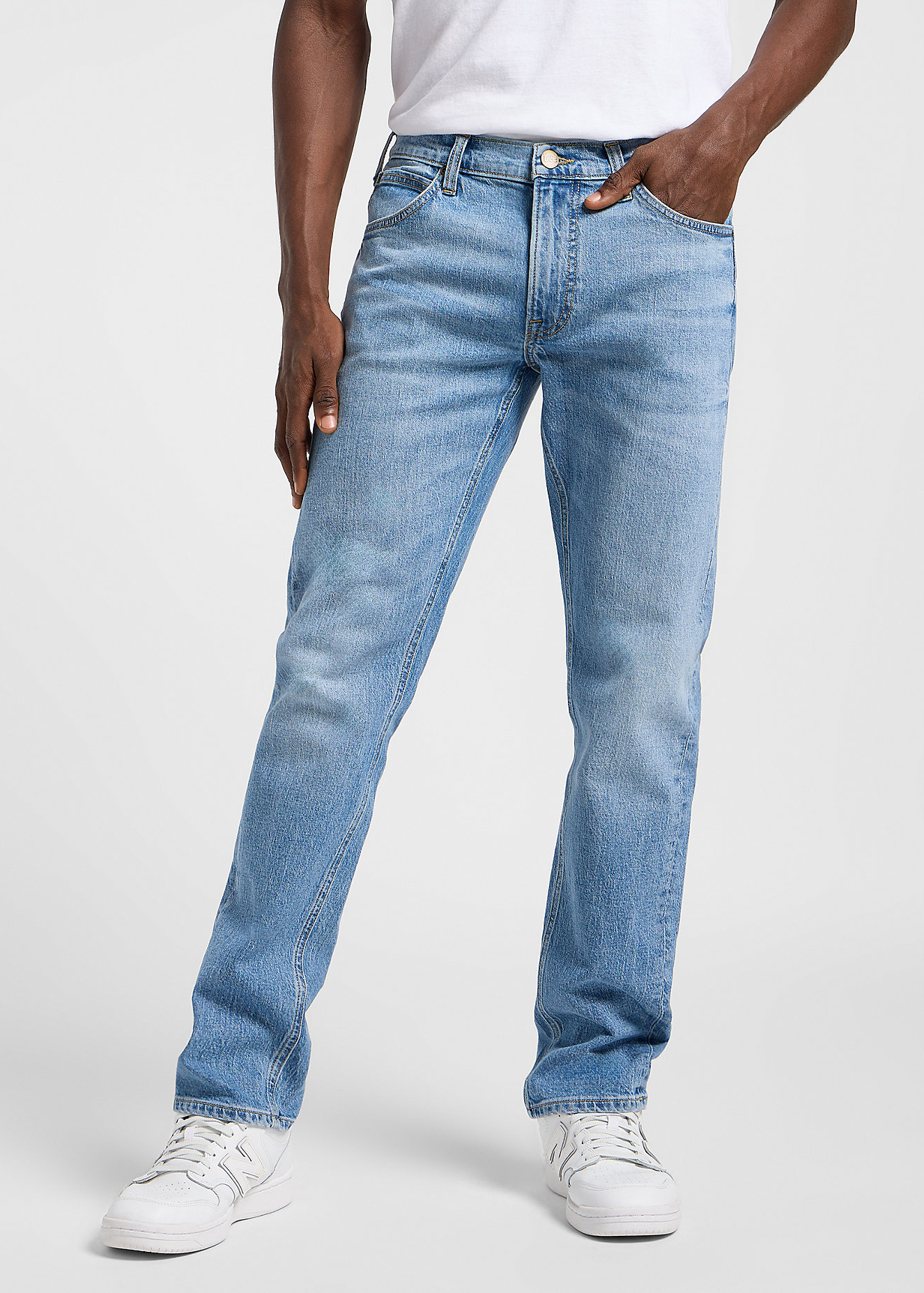 Meskie Spodnie Dzinsowe Lee Daren Zip Fly Horizon Blue - 112367189