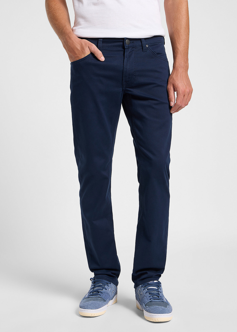 Meskie Spodnie Materialowe Lee Daren Zip Fly Rivet Navy - 112363965