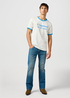 Meski T Shirt Wrangler Ringer Tee Vintage White - 112362280