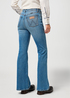 Damskie Spodnie Dzinsowe Wrangler Fierce Flare Sierra - 112364512